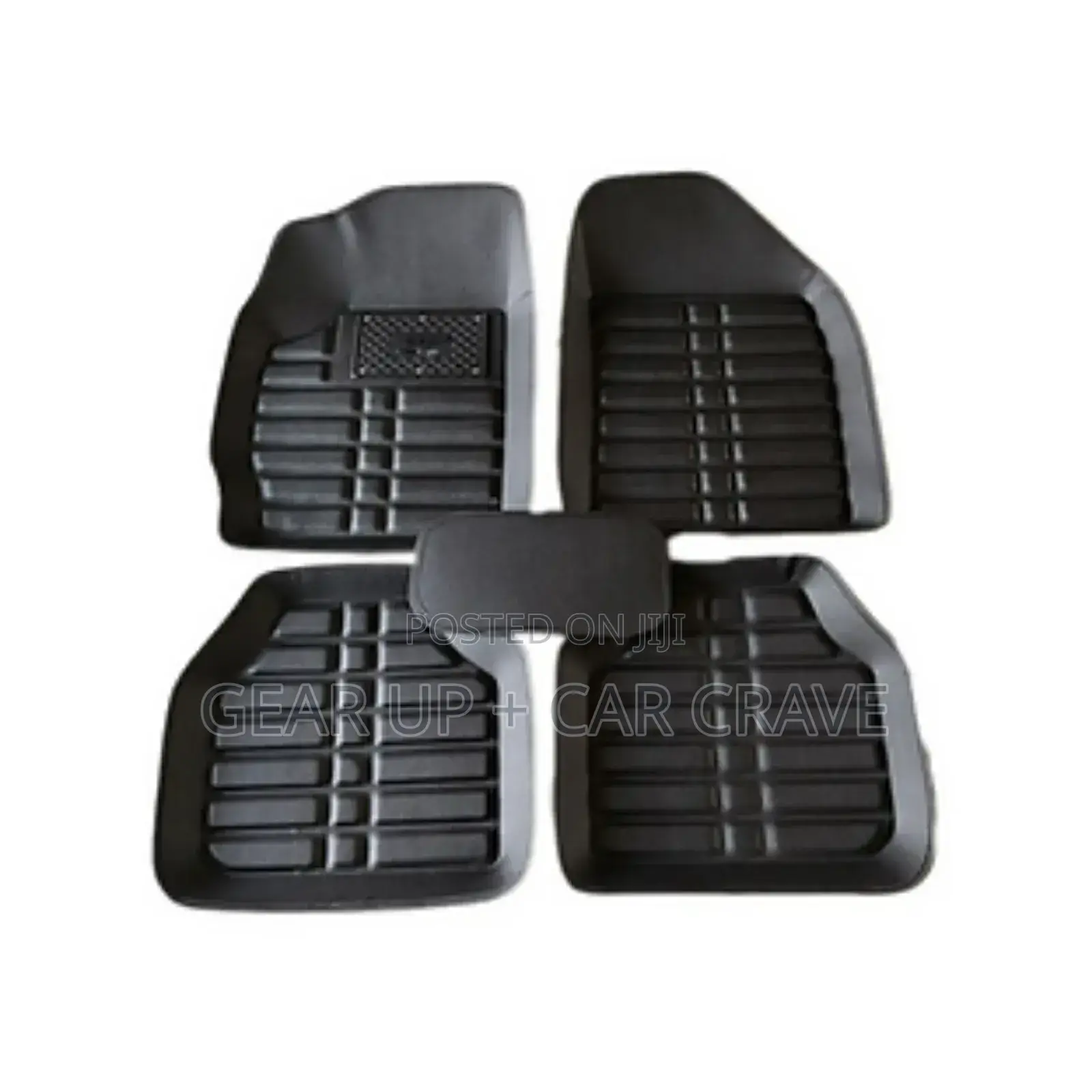 Universal Black Leather Car Floor Mat