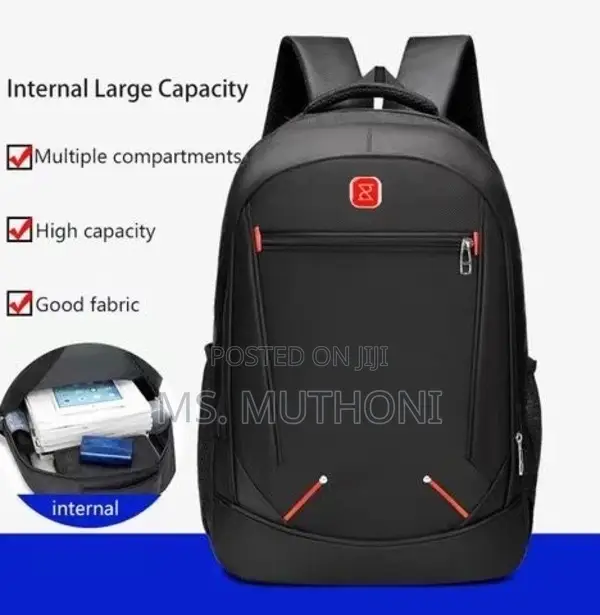 Black Black *Large Capacity Multi Layer Backpack Grade 4 +