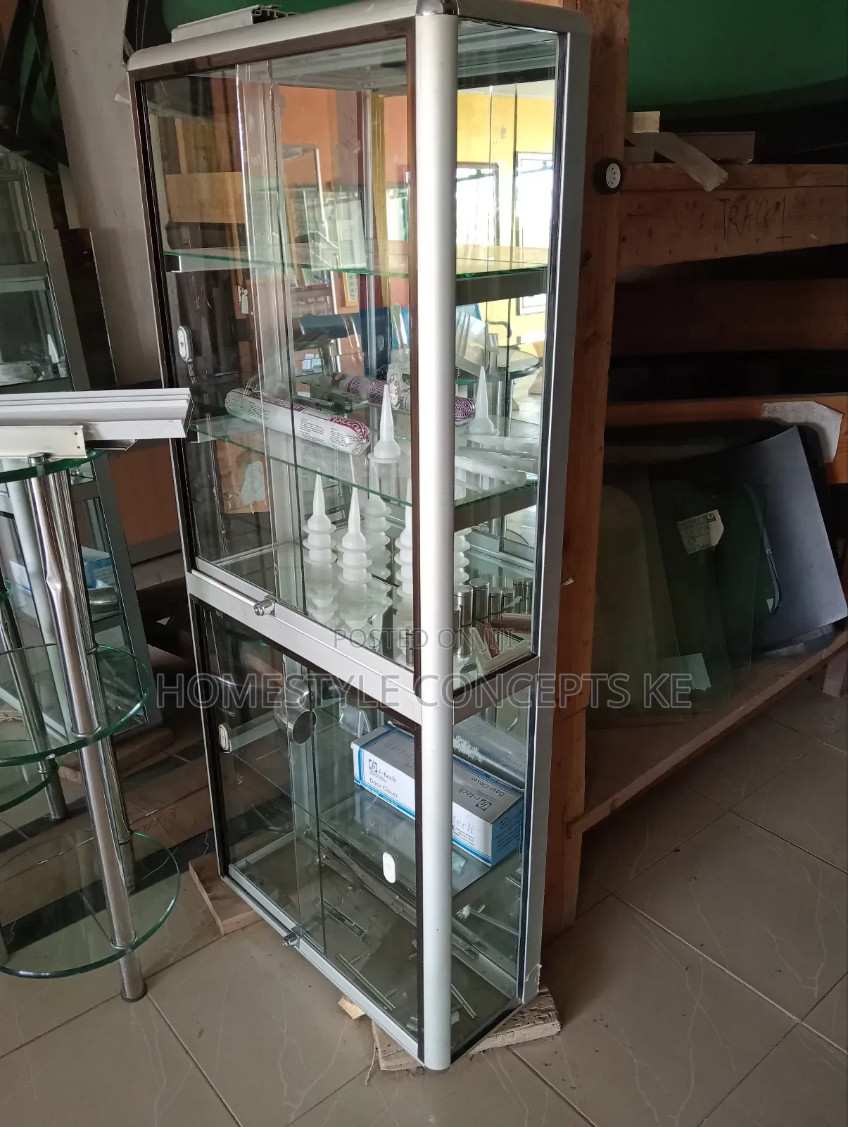 Glass Display Shelves Units Shop Counter
