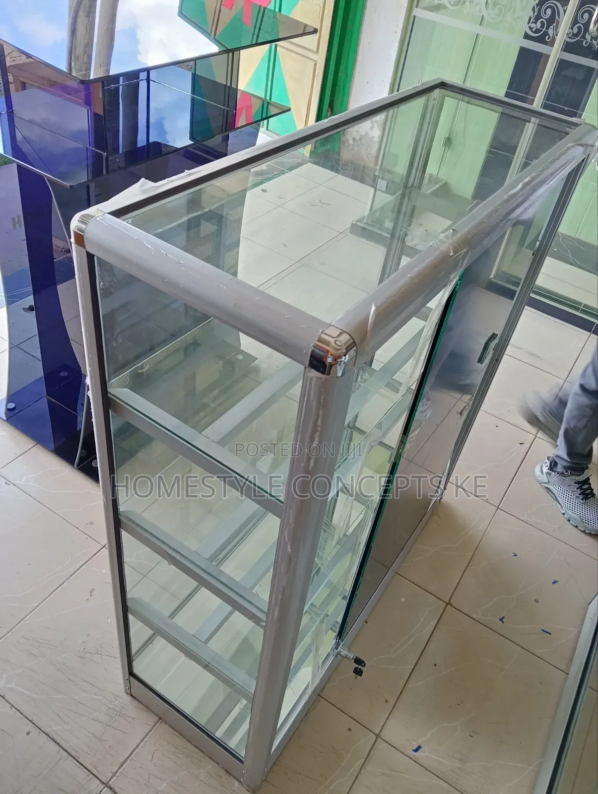 Glass Display Shelves Units Shop Counter