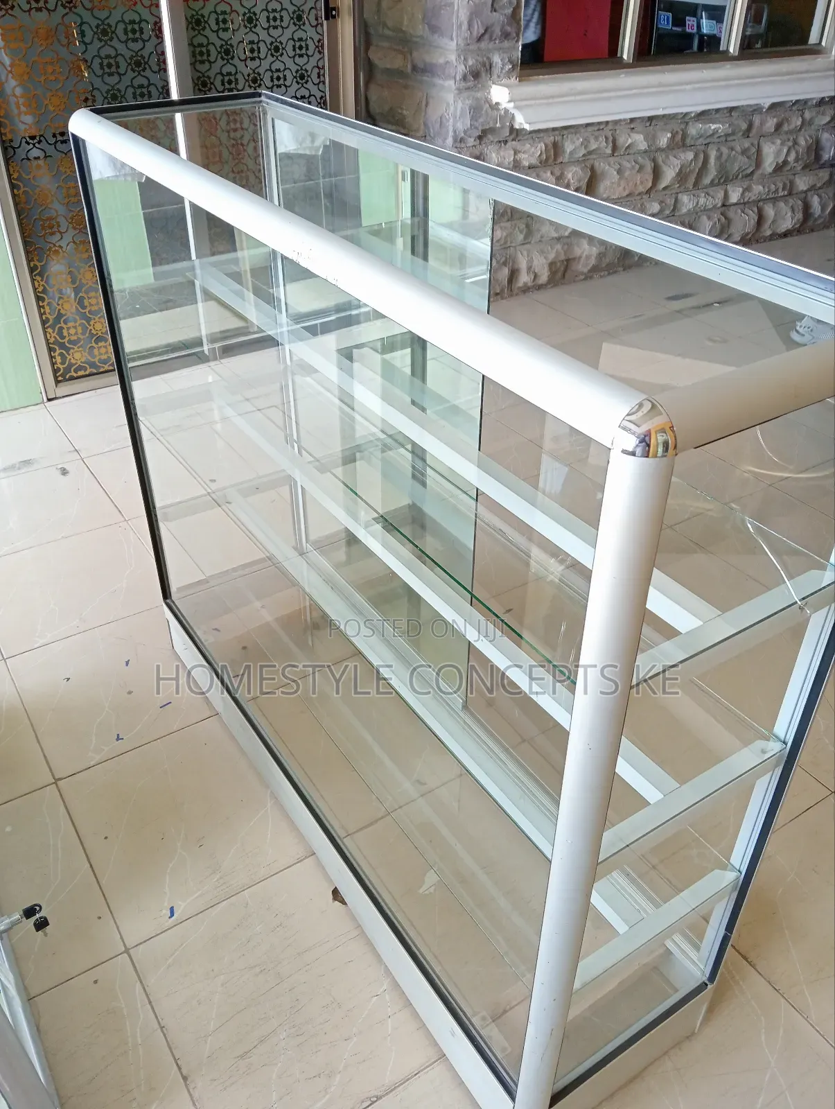 Glass Display Unit and Shelves Counters