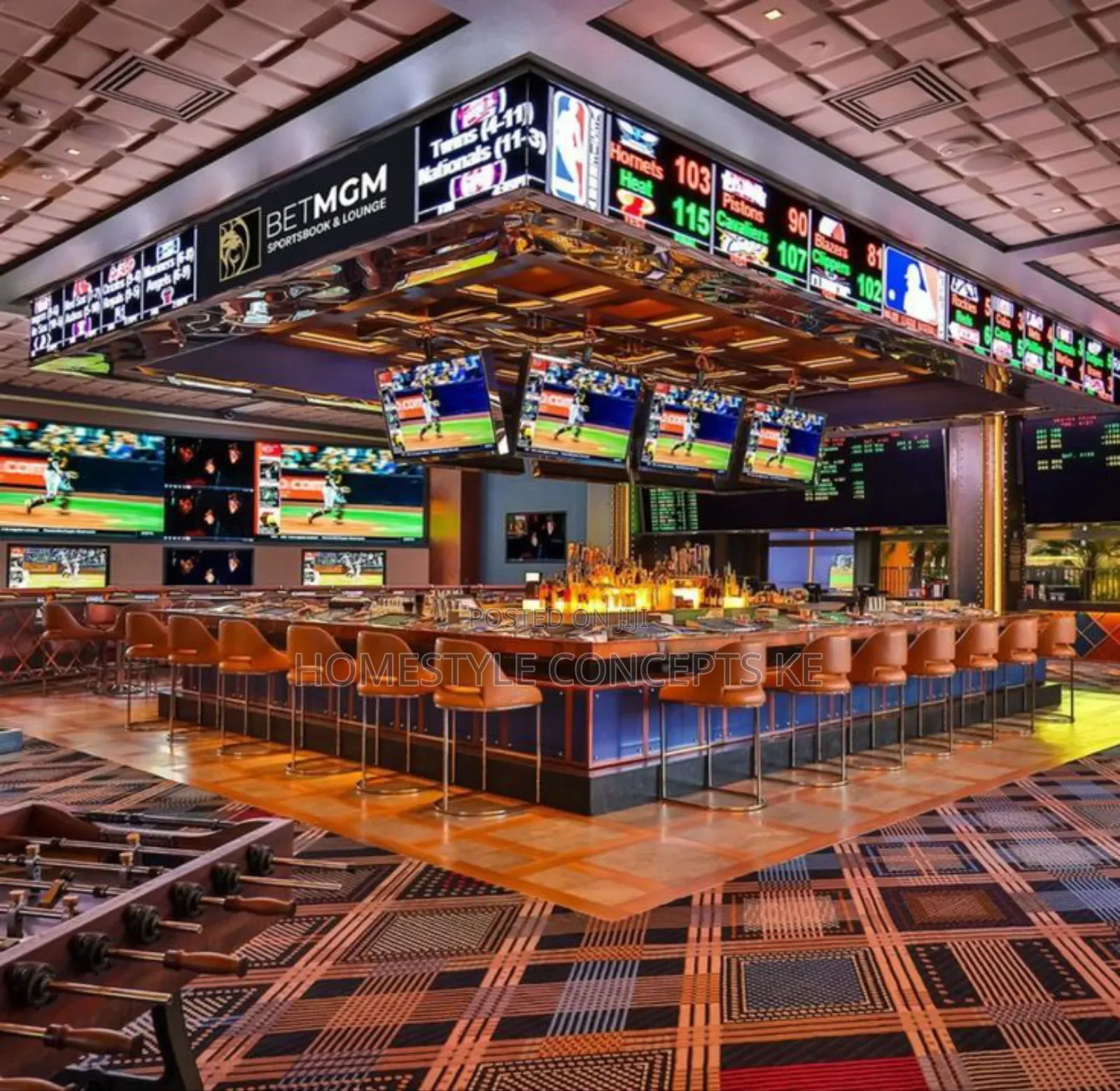 Modern Sports Bar and Grill Nightclub Design and Fit.