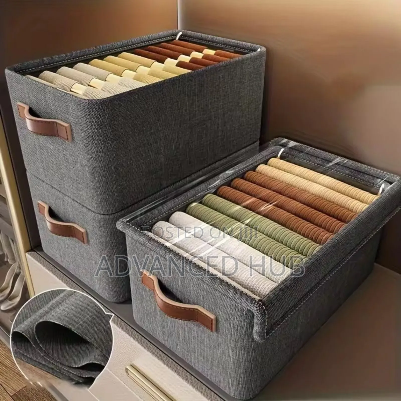 Collapsible Strong Closet Organizer With Dustproof Cover
