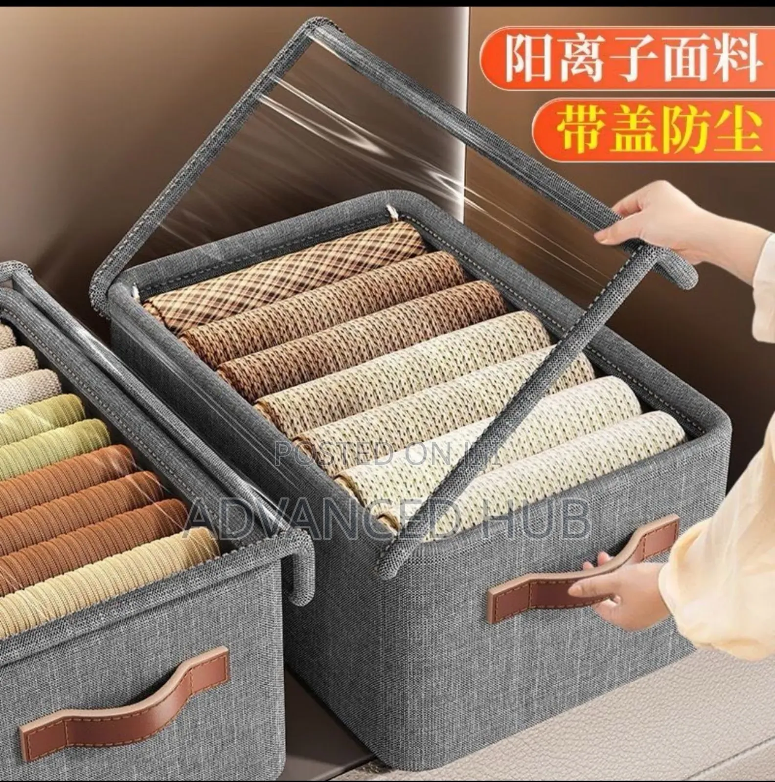 Collapsible Strong Closet Organizer With Dustproof Cover