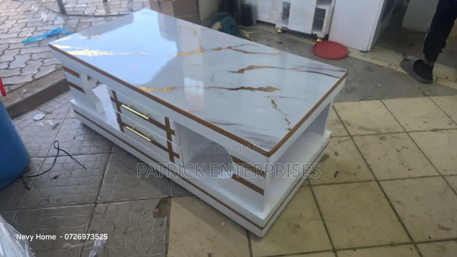 Modern Marble Top Coffee Table