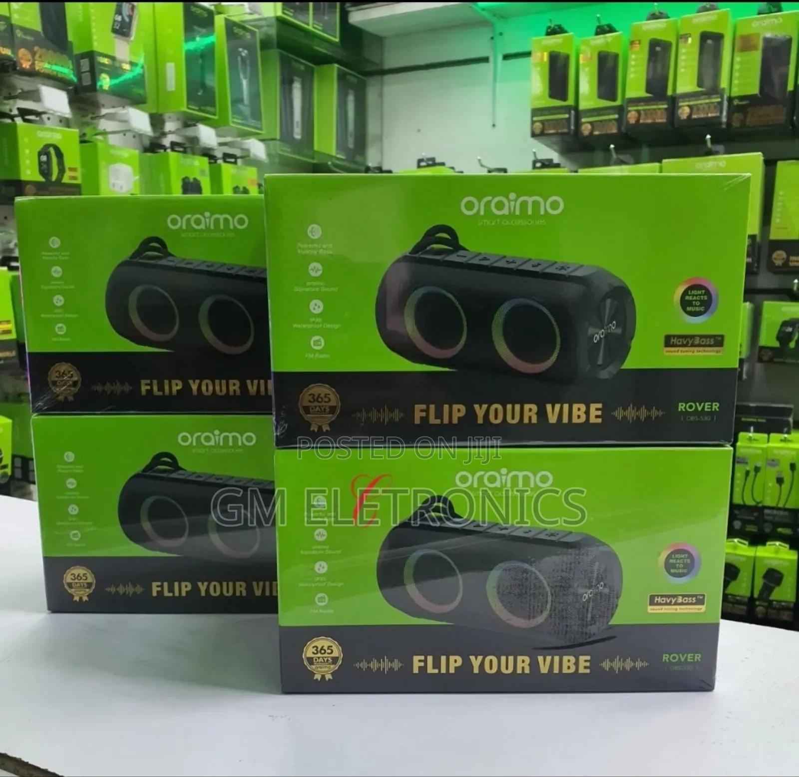 Oraimo Rover OBS-53D Flip Your Vibe Speaker With Fm Radio.