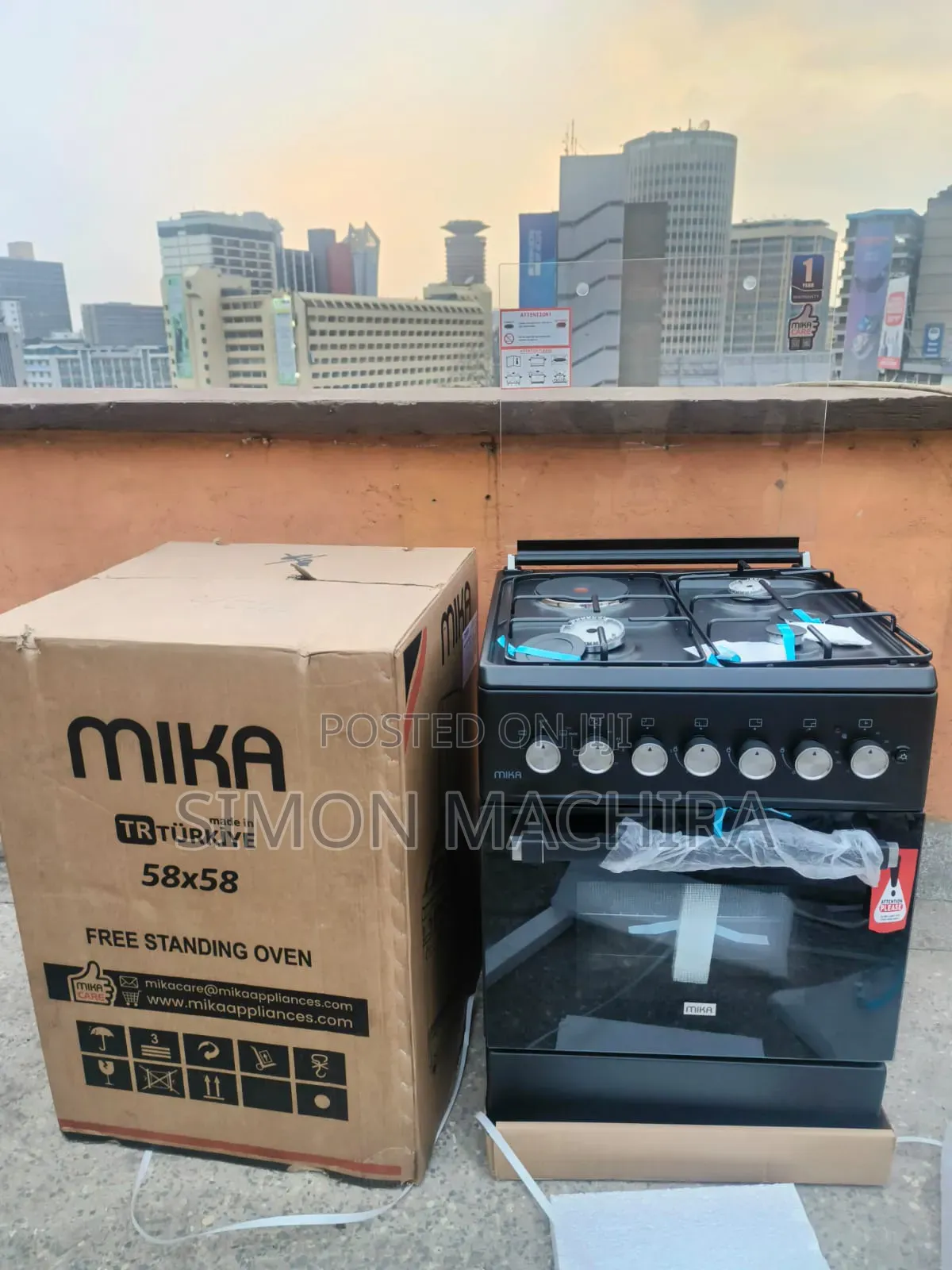 Marble Mika Standing Cooker 58 by 58