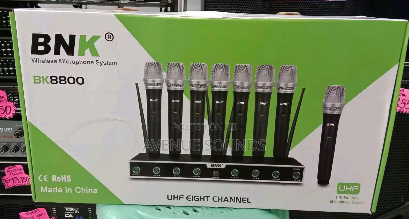 BNK UHF 8 Channels Wireless Microphones