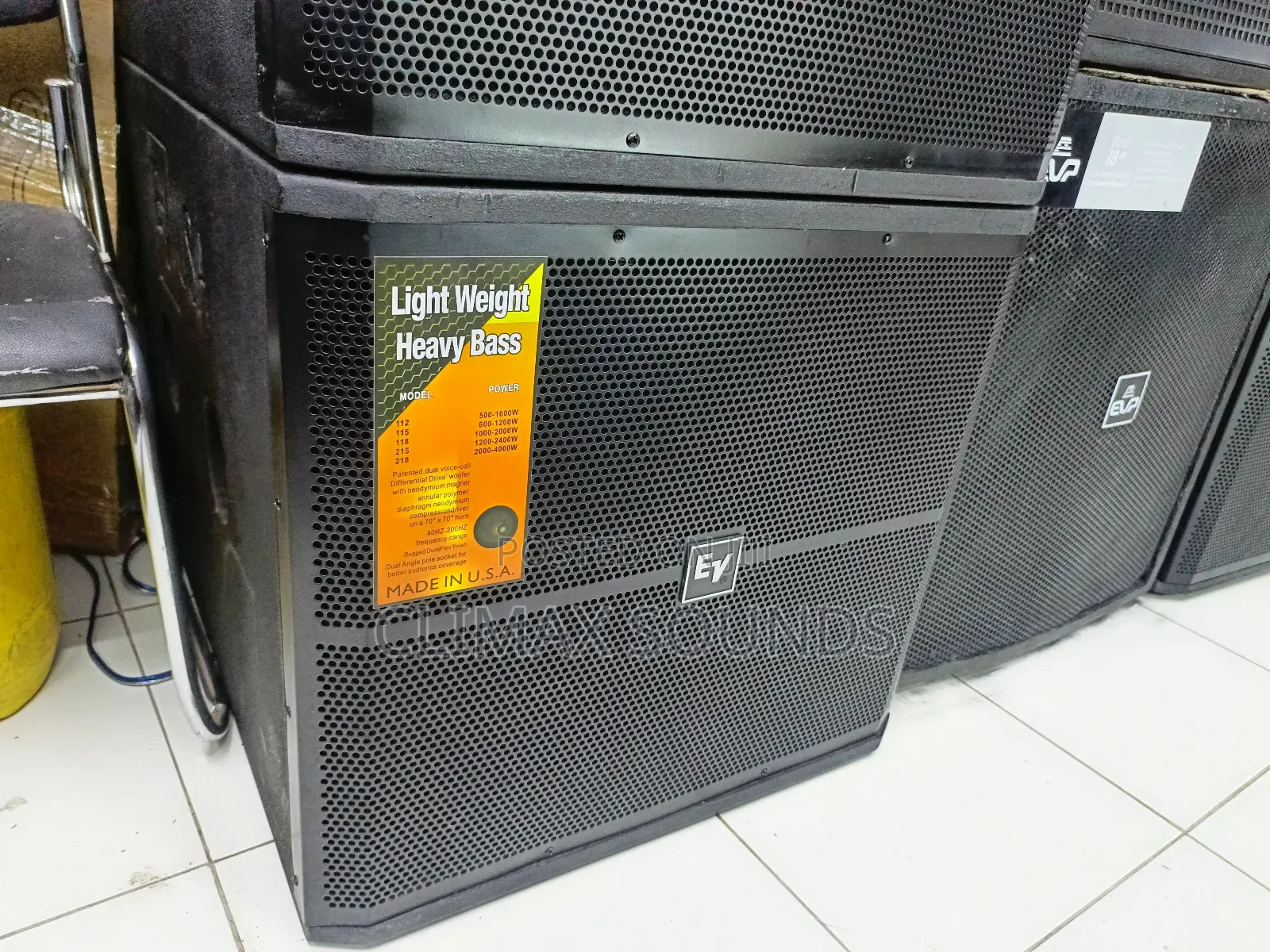 Ev Bass Speaker Usa