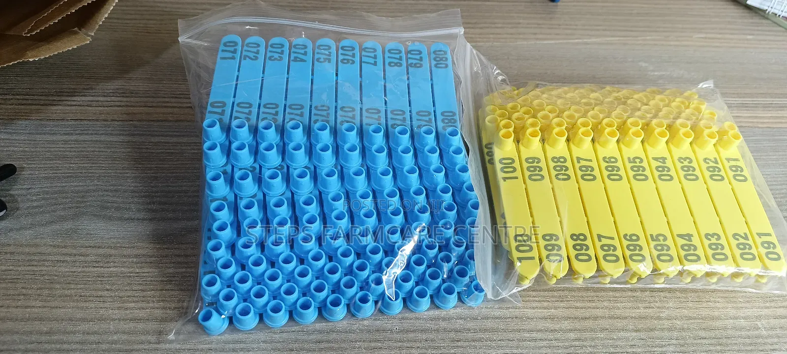 100 Pac Numbered C-Tags With Applicator
