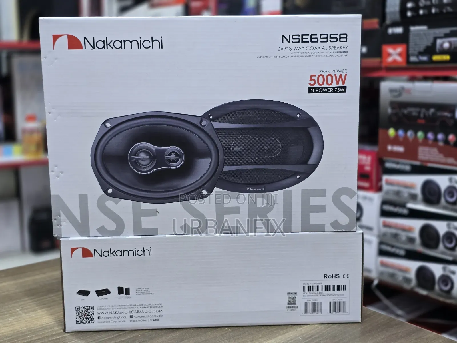 500watts Nakamichi 6 by 9 Oval Midrange Speakers - A Pair