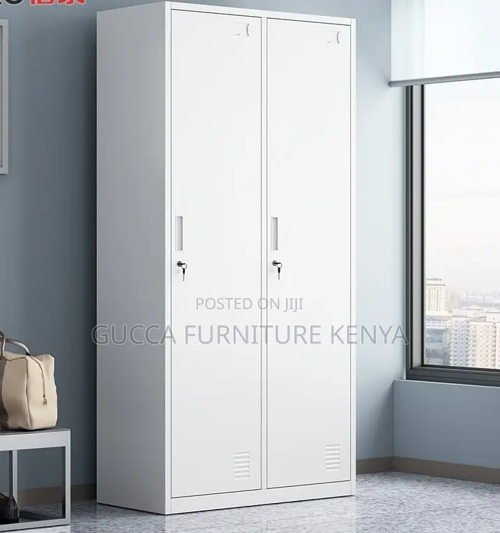Cabinets:2-Door Steel Gym Storage Cabinet