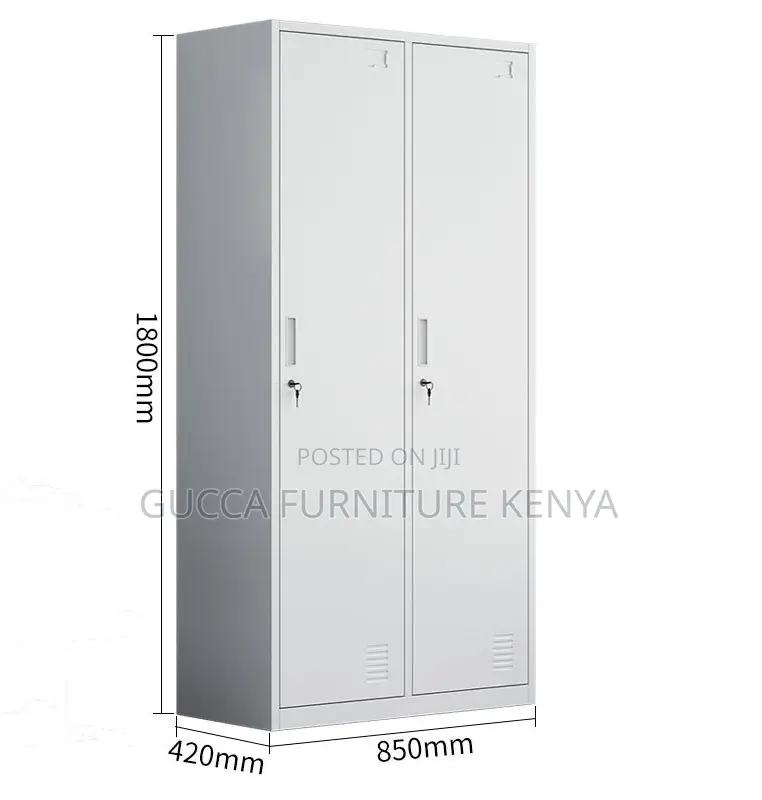 Cabinets:2-Door Steel Gym Storage Cabinet