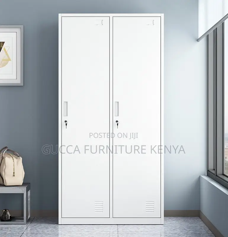 Cabinets:2-Door Steel Gym Storage Cabinet