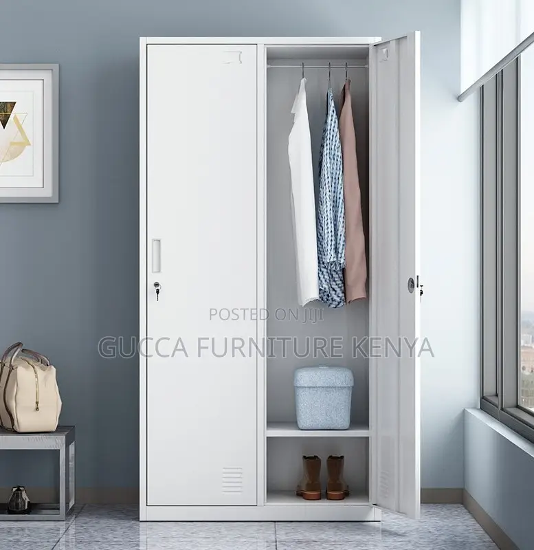 Cabinets:2-Door Steel Gym Storage Cabinet