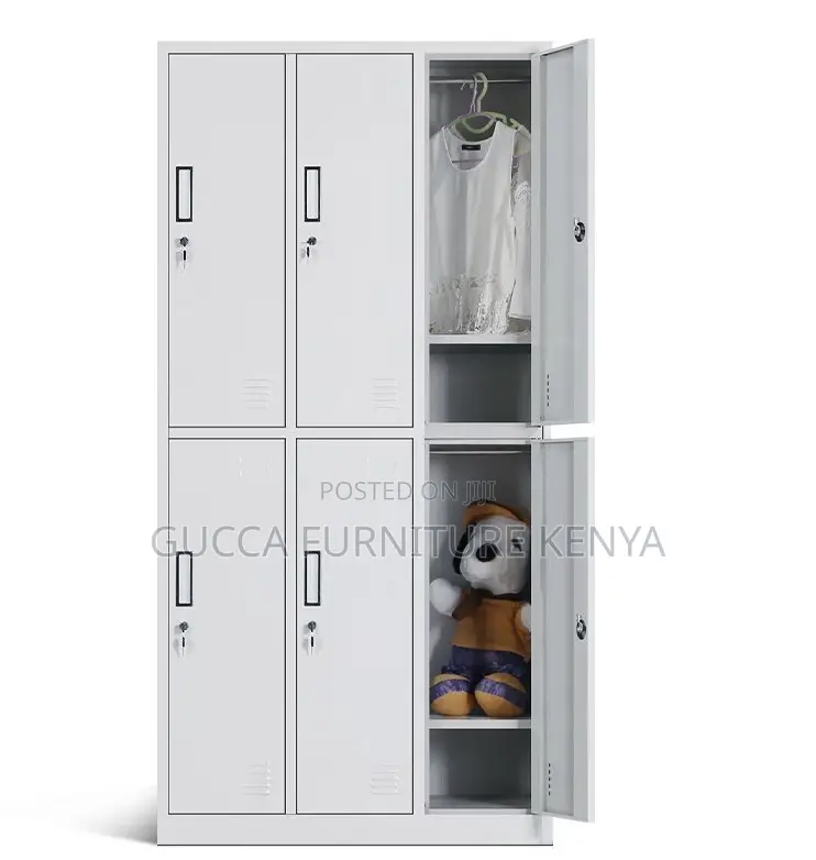 Cabinets:Wardrobe Steel Filing Cabinet With Lock Six Doors