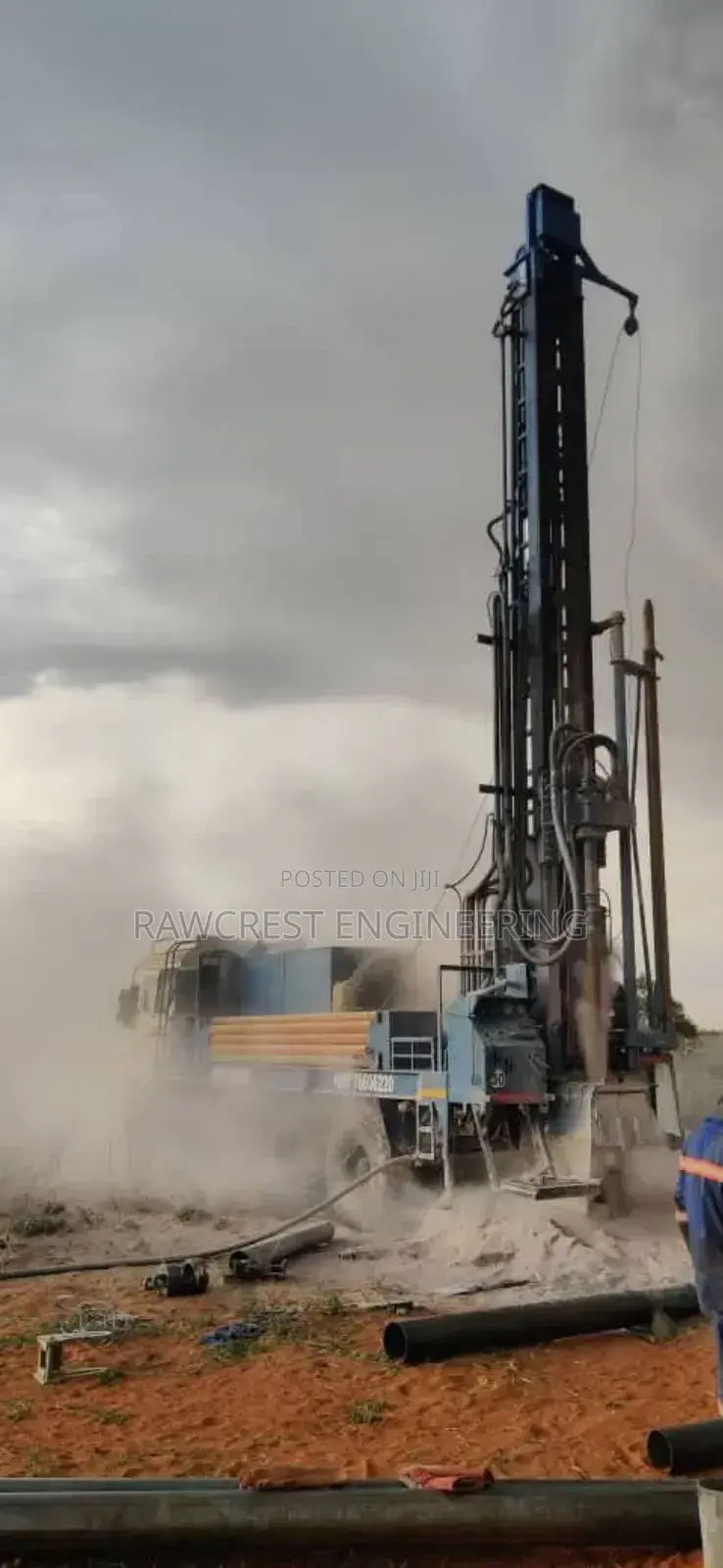 Well Drilling And Water Storage Installation