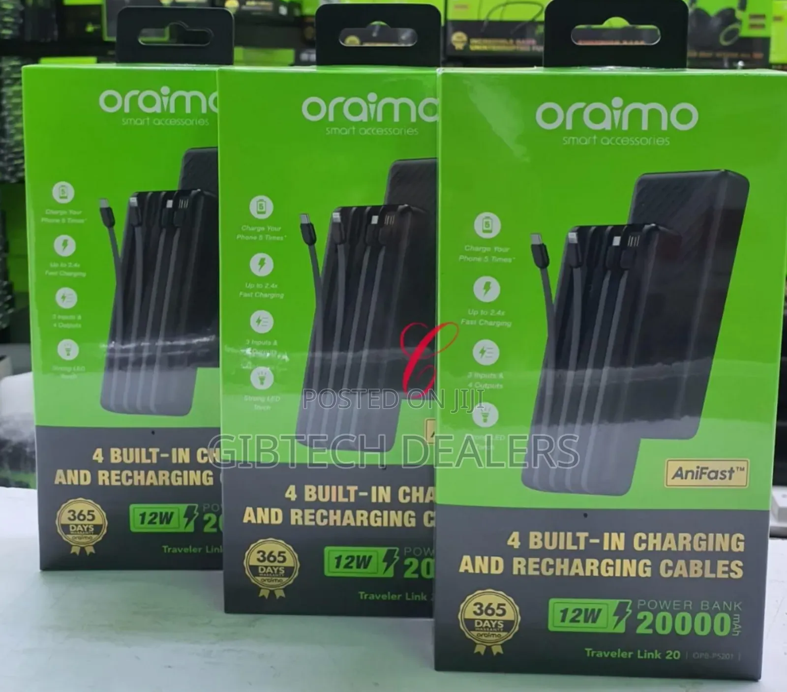 Oraimo Traveler Link 20 Opb-5201 20000mah Power Bank