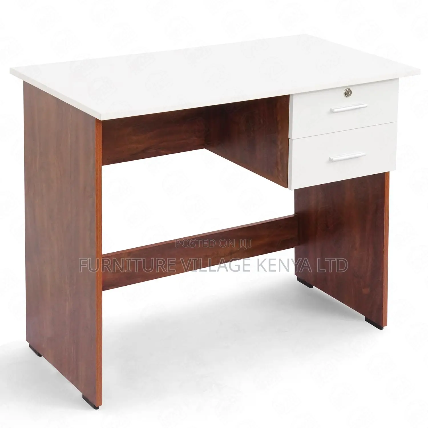 Study Table With 2 Drawers (1 Lockable)- Office Desk