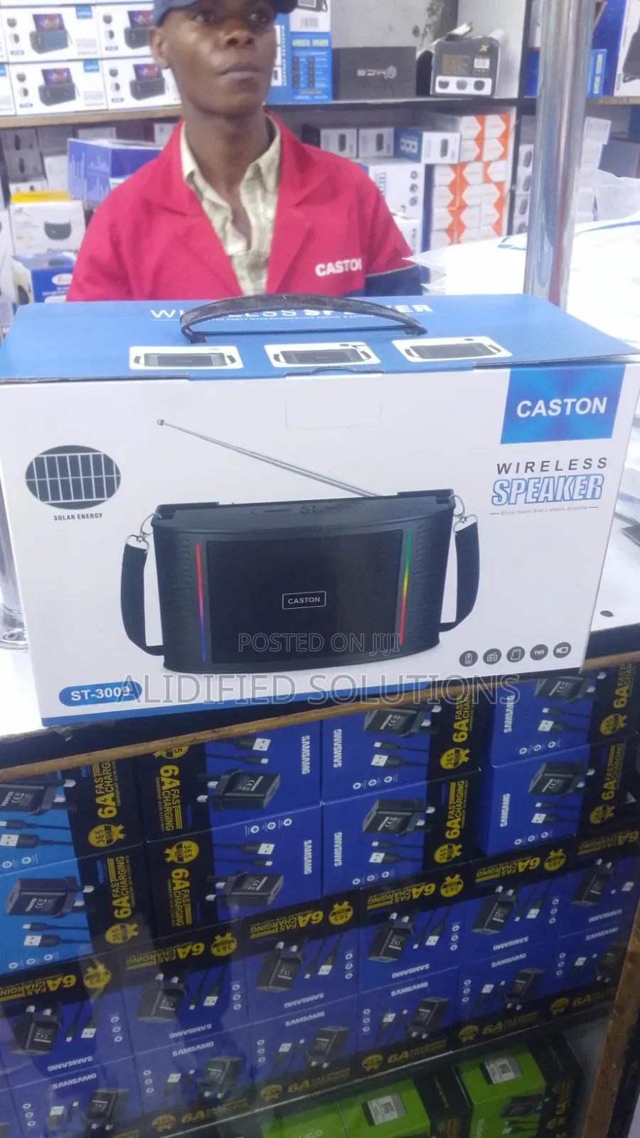 Caston Wireless Speaker With Solar