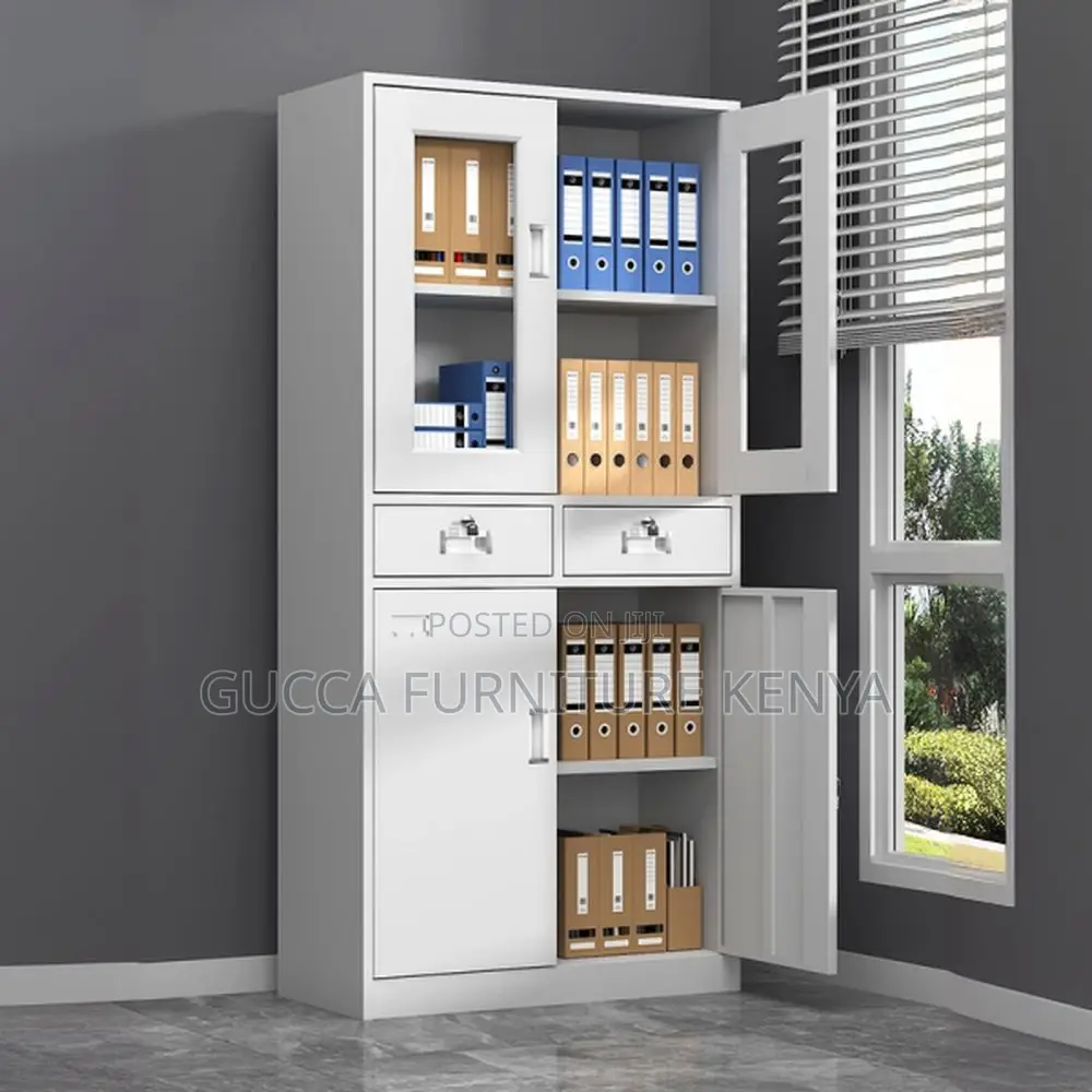 Cabinets: Steel Office Console Cabinet With 2 Drawers
