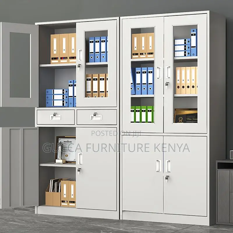 Cabinets: Steel Office Console Cabinet With 2 Drawers