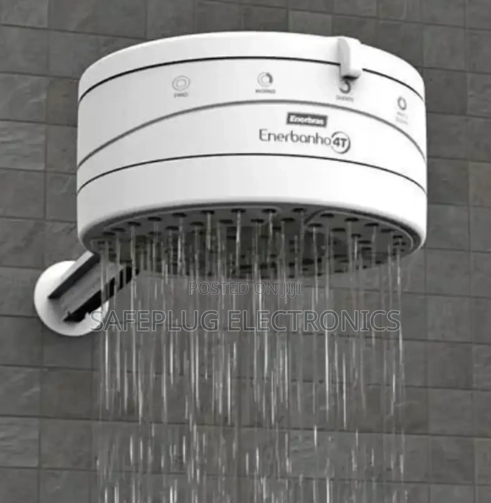 Enerbras 4T Instant Hot Shower Head Water Heater White