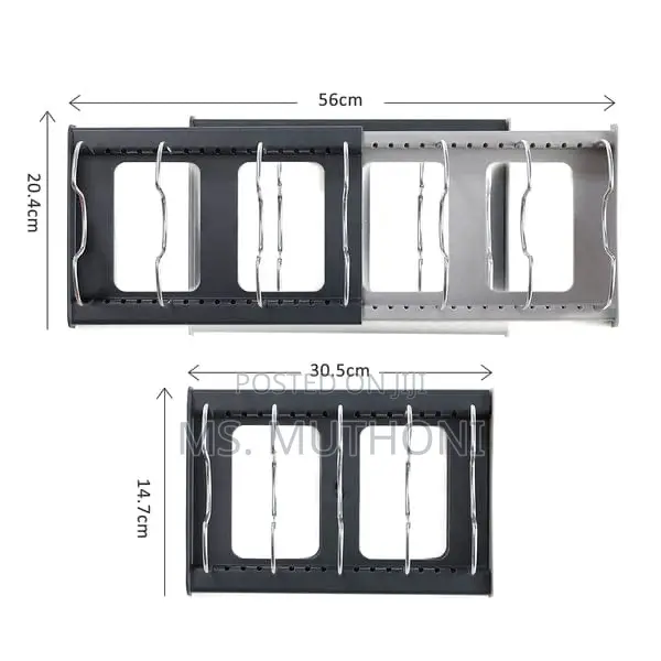 Retractable Pan/Lid Organizer.