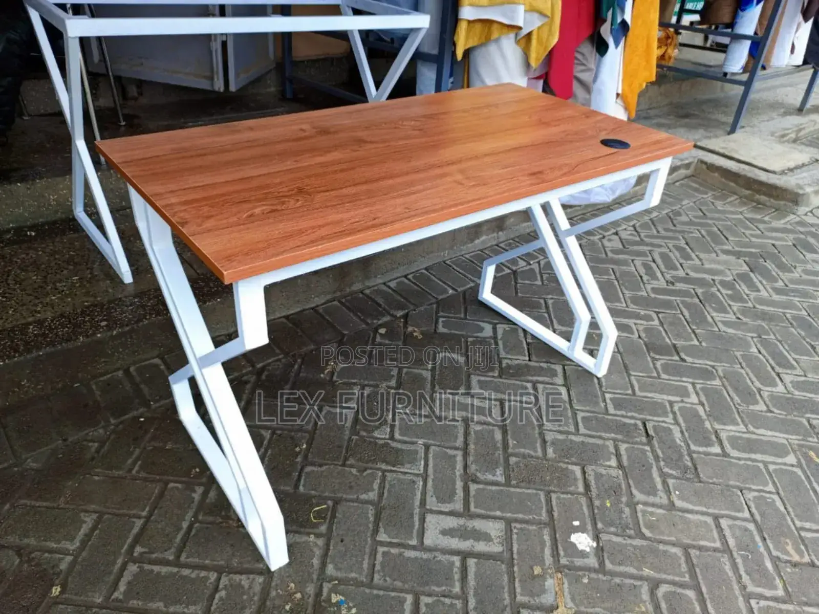 White Frame Office Desk
