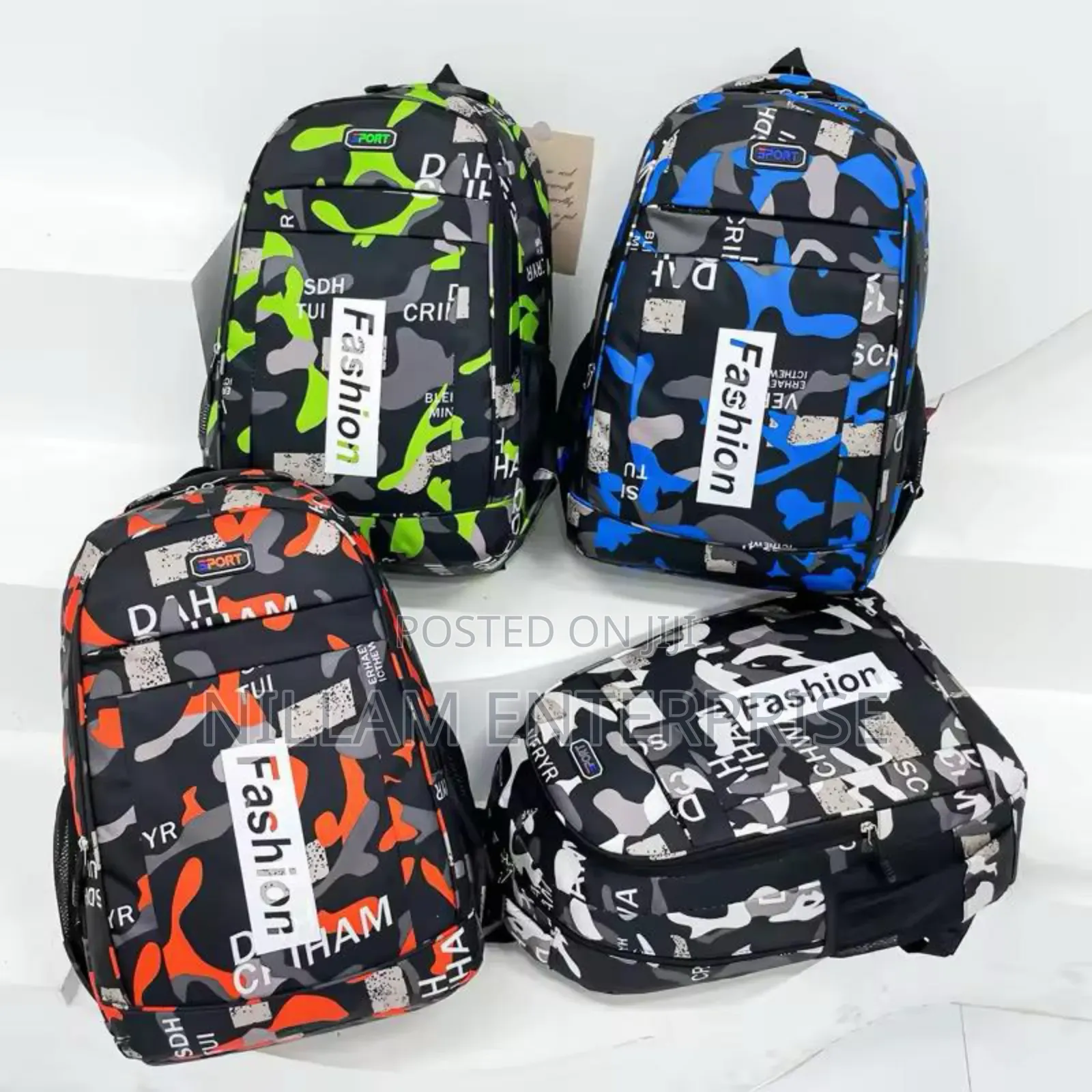 Trendy Camouflage Waterproof Backpack / School Bags