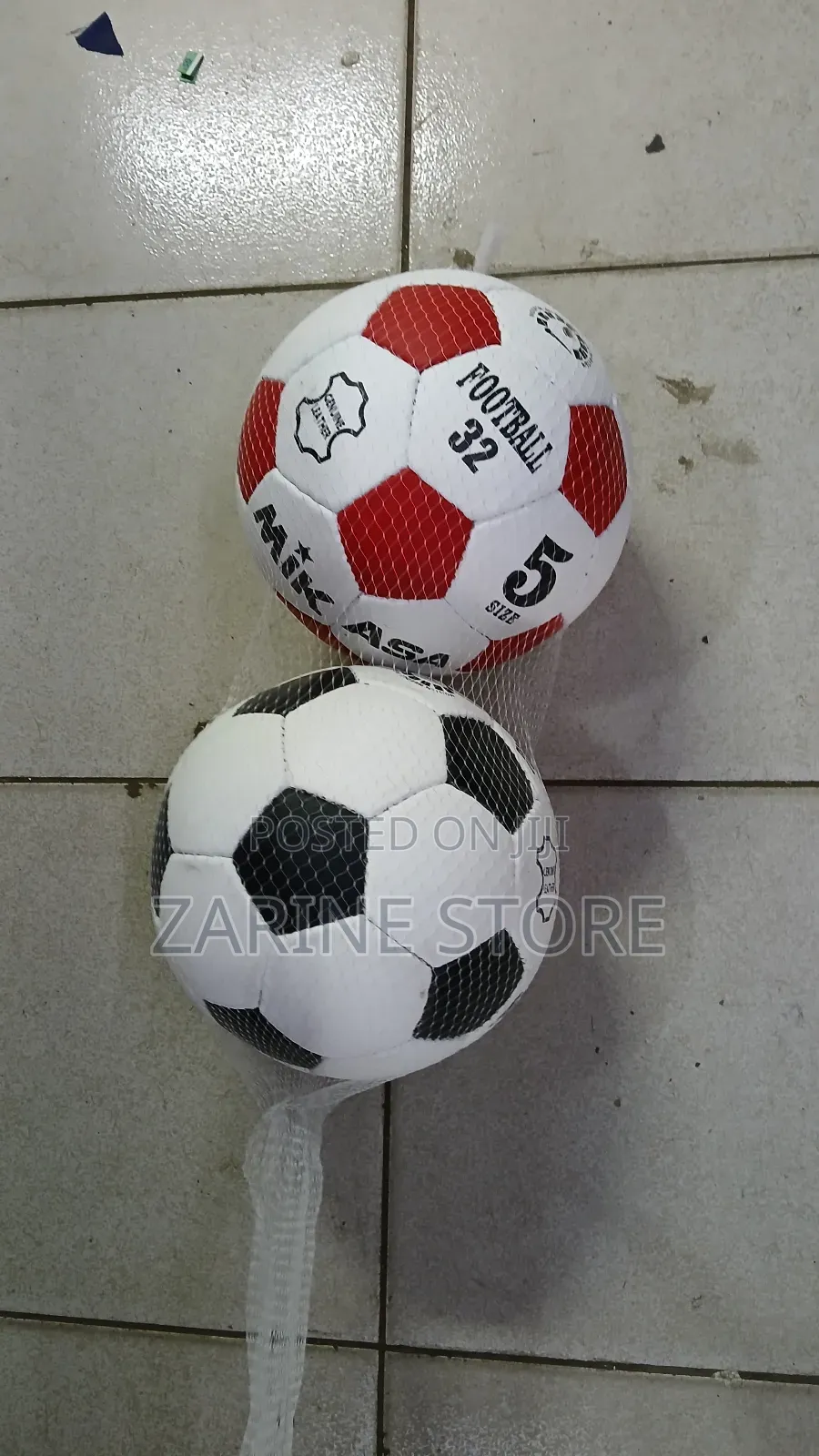 Leather Football Match Official Ball Size 5 Mikasa
