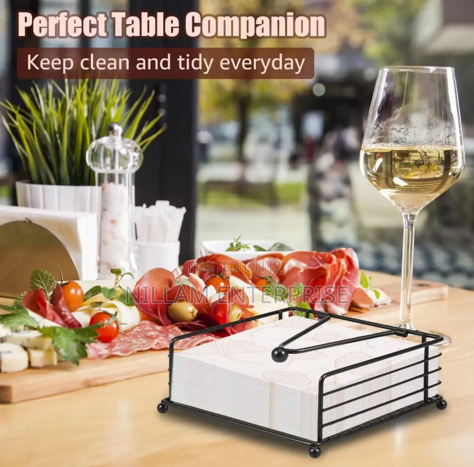 Metallic Serviette Holder