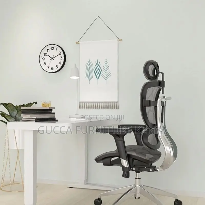 Office Chairs: Black Orthopedic High Back Comfy Office Chair