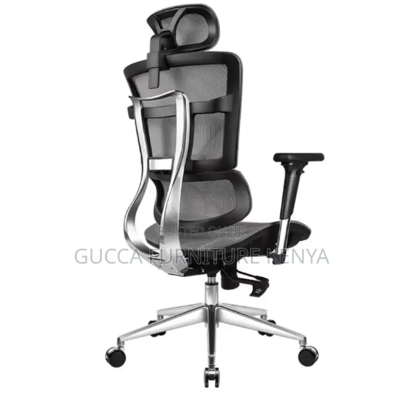 Office Chairs: Black Orthopedic High Back Comfy Office Chair