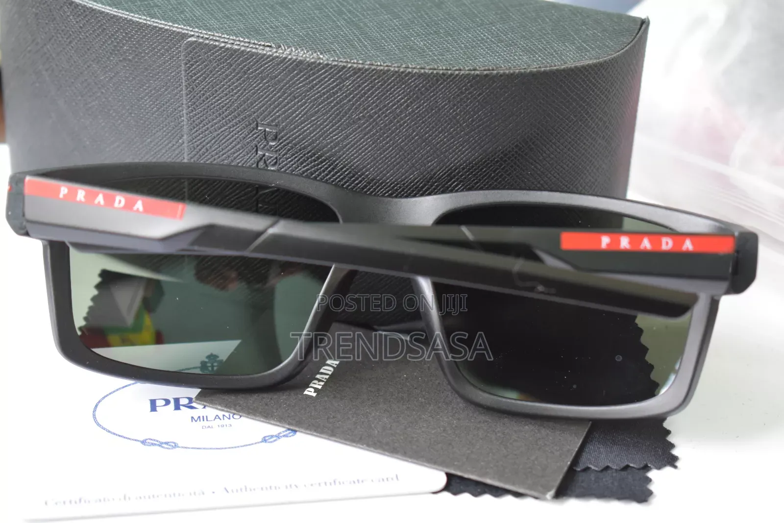 Prada Linea Rossa Rectangle Sunglasses for Man PS05YS