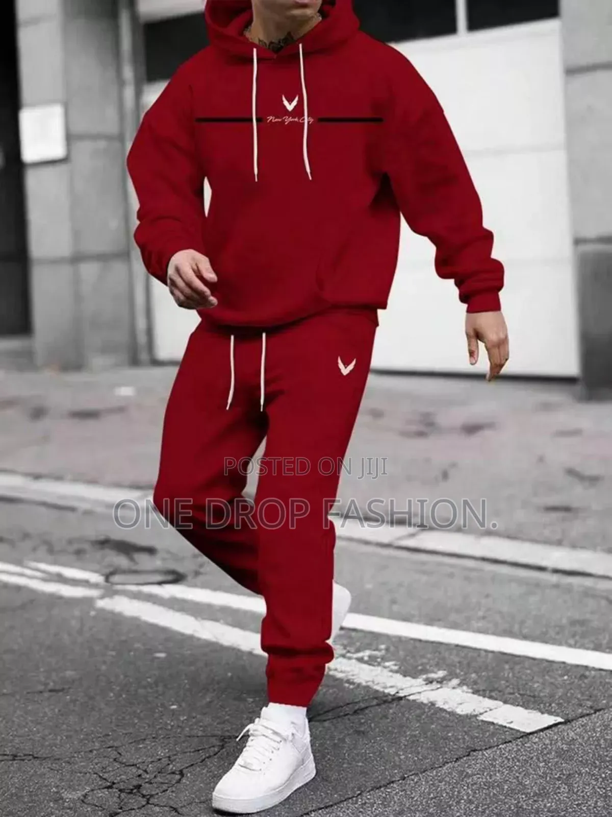 Red /Black Classy Tracksuits