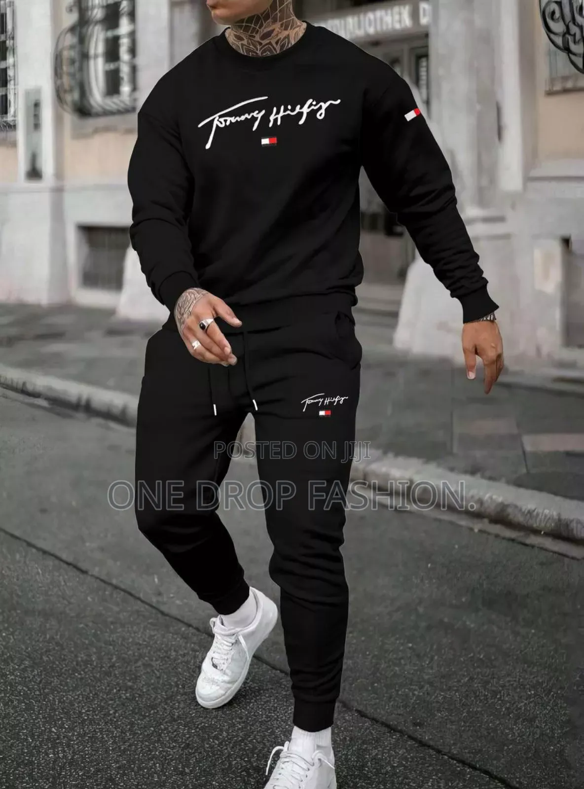 Red /Black Classy Tracksuits