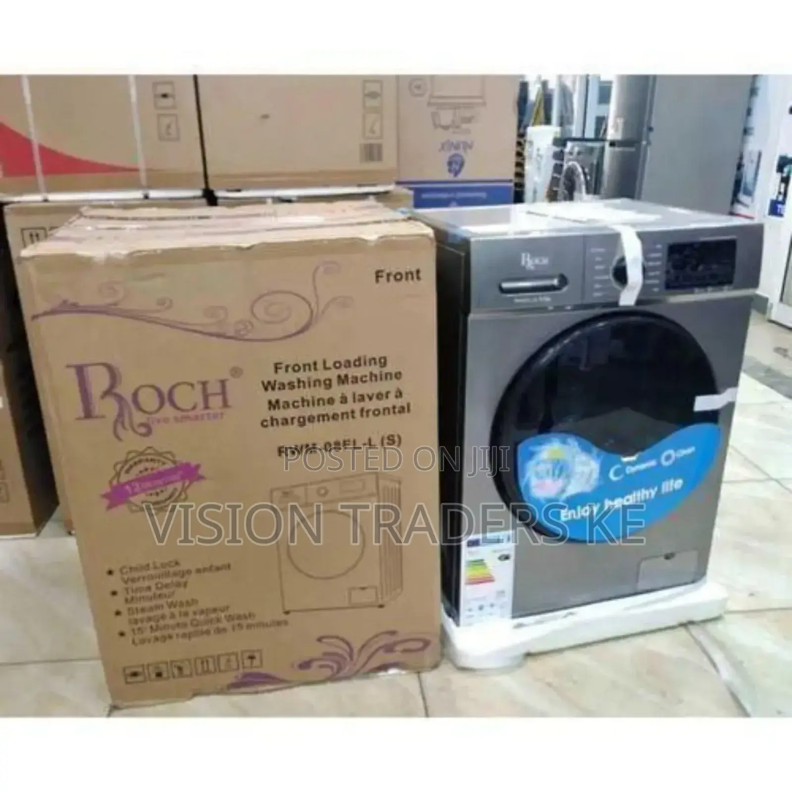 Roch 8kgs Washing Machine Front Load Washing Machine