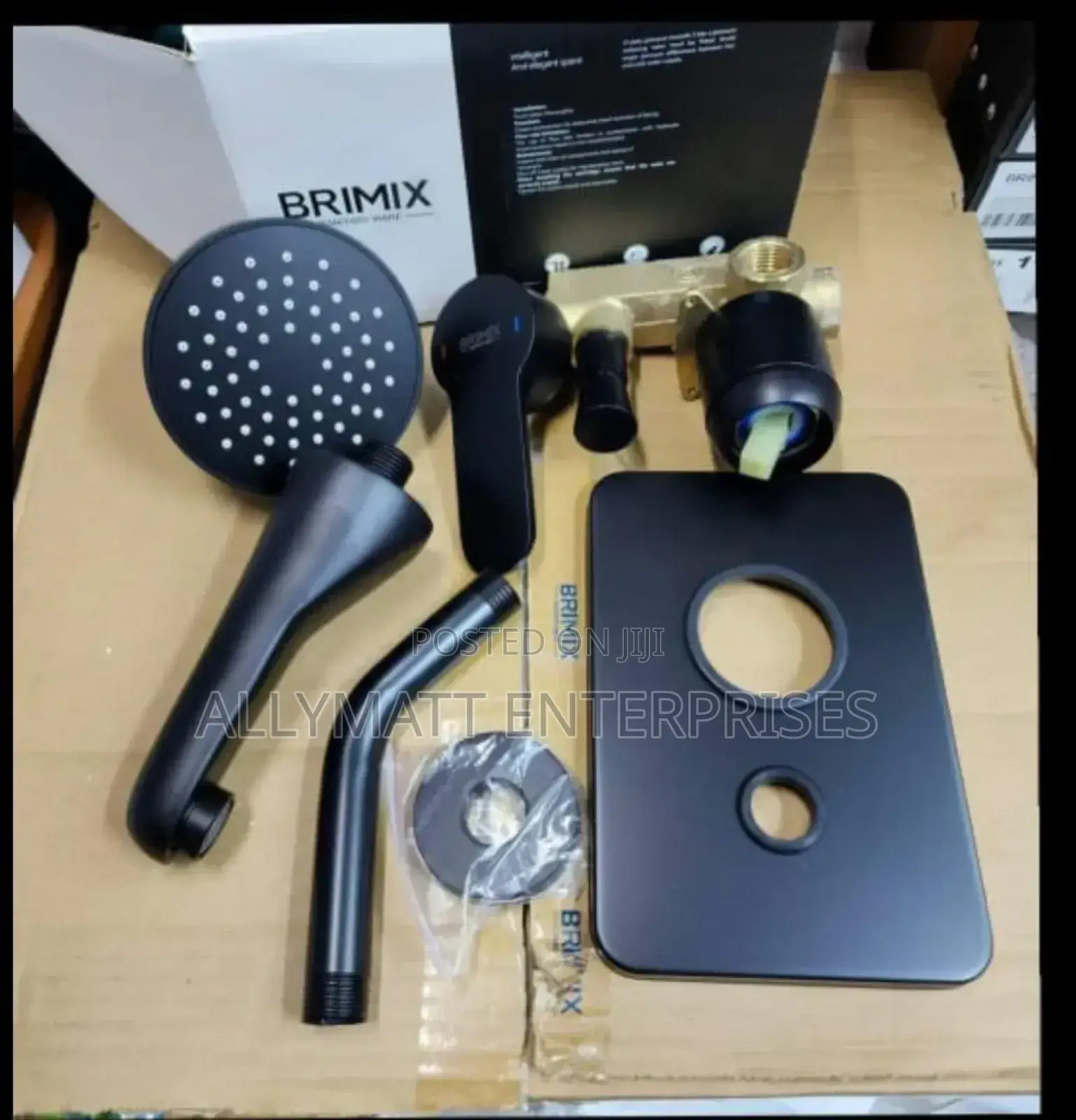 Black 4way Concealled Shower Mixer