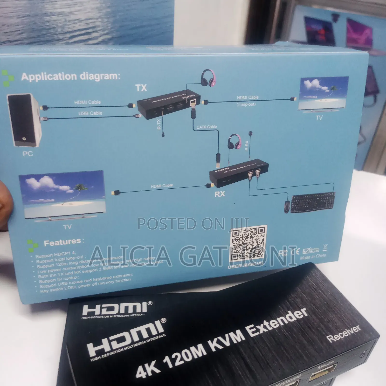  120M HDMI KVM Extender