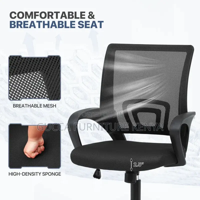Office Chairs: Ergonomic Mesh Padding Home Office Chair