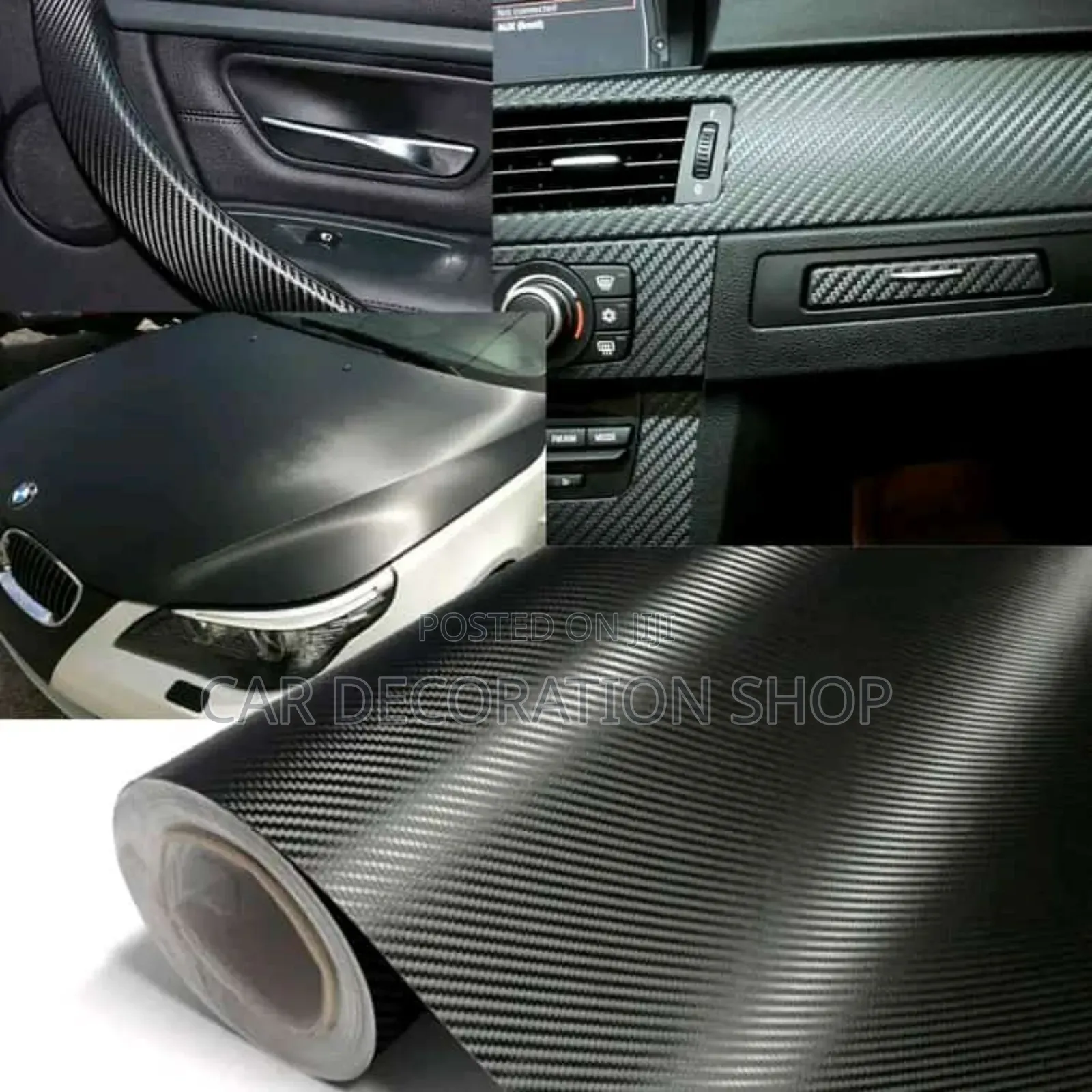 Carbon Paper Vinyl Wrap for Dashboard,Car Body,Windbreakers