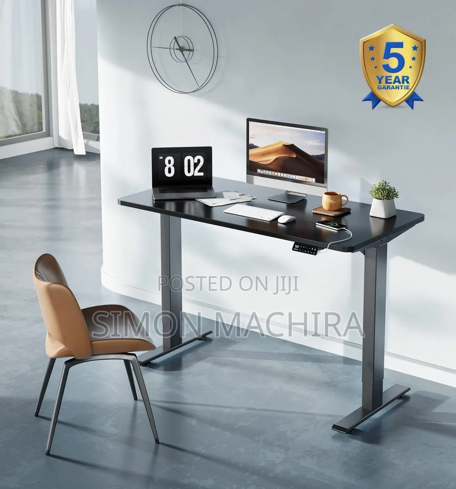 Adjustable Height Electric Standing Laptop Computer Desk