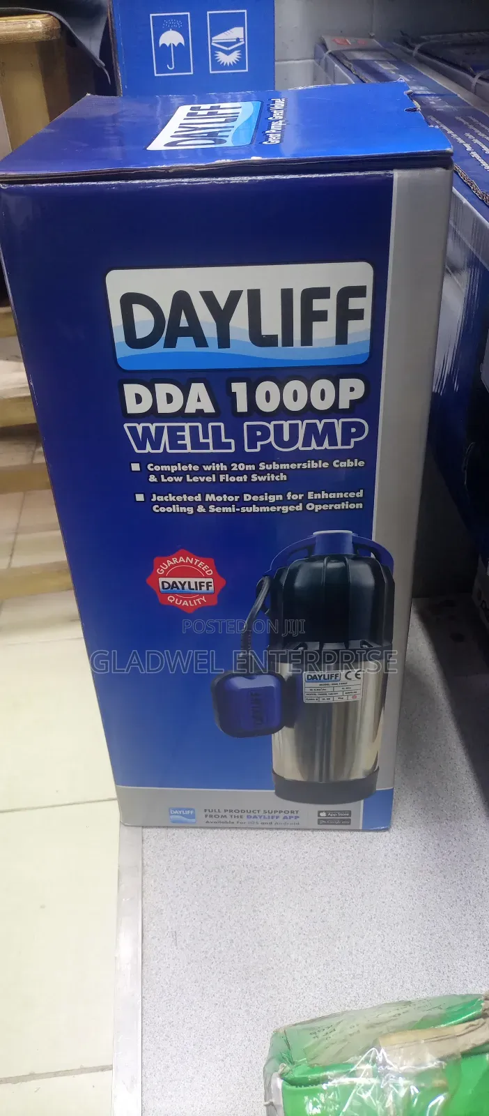 Dayliff DDA 1000p Submassible Well Pump 36mts