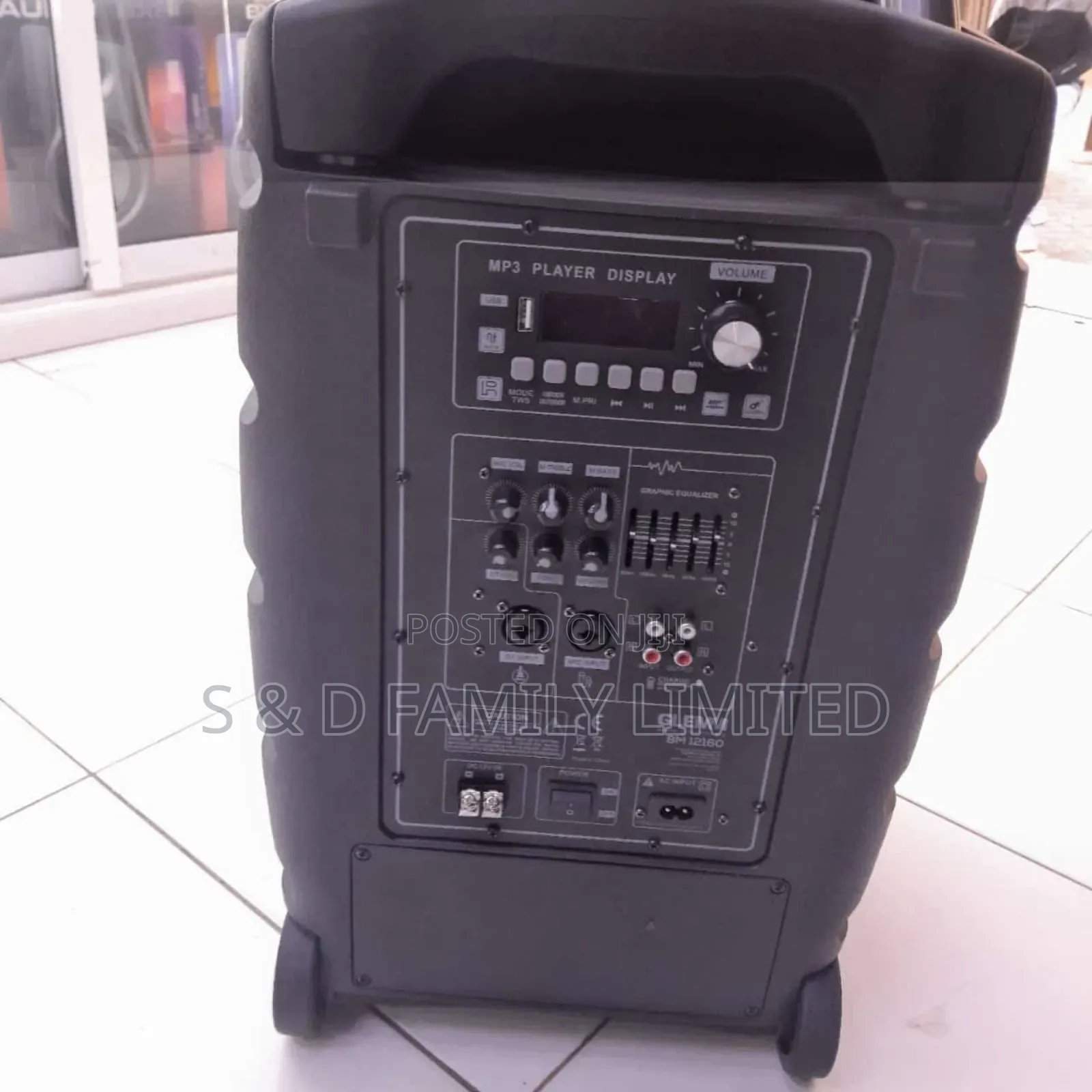 Evans 12 Inch Rechargeable Speaker