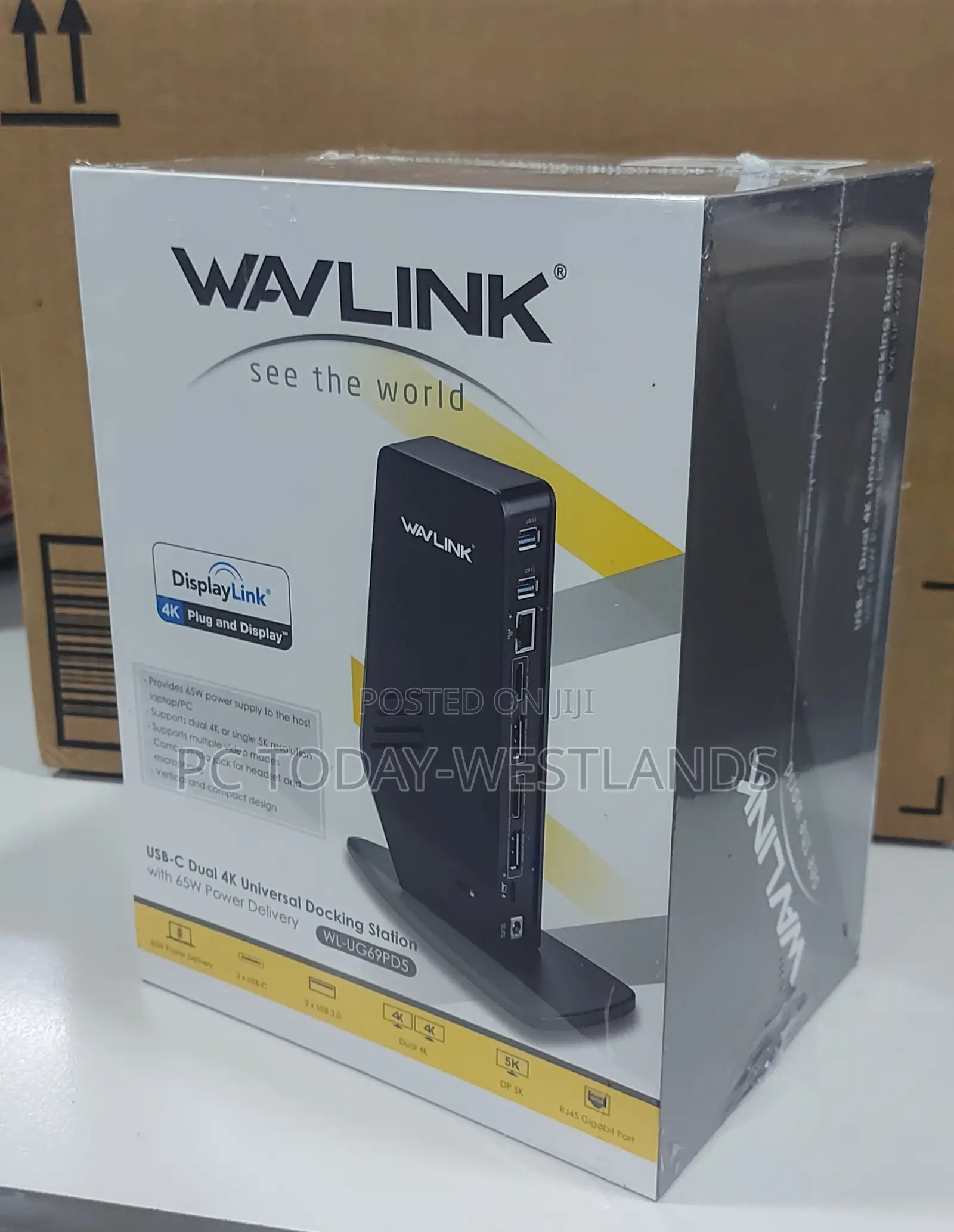 WAVLINK Ultra HD Multiple-Display Docking Station With 65W