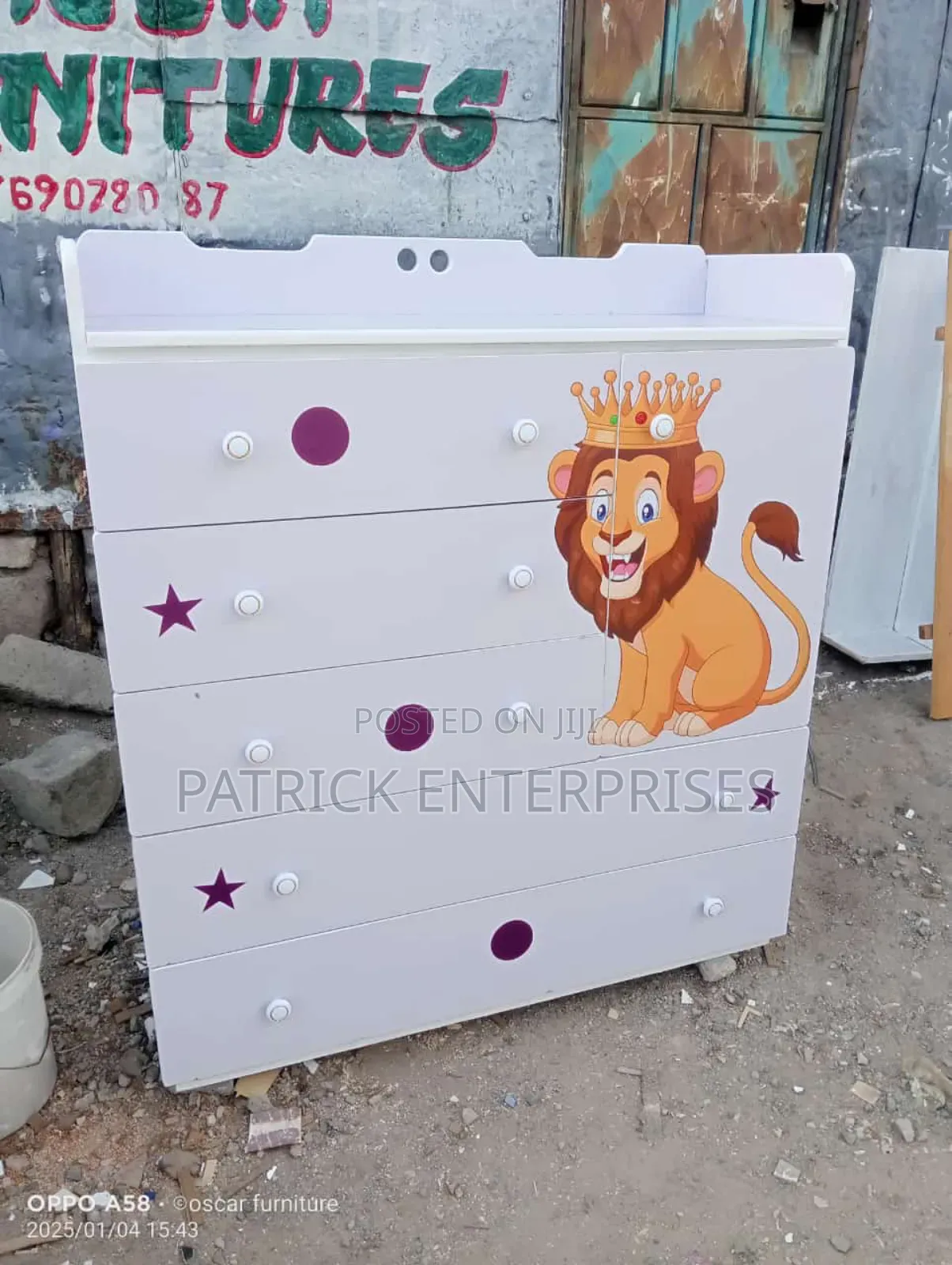 Modern MDF Baby Chest Of Drawers 4 By 4 Fitt
