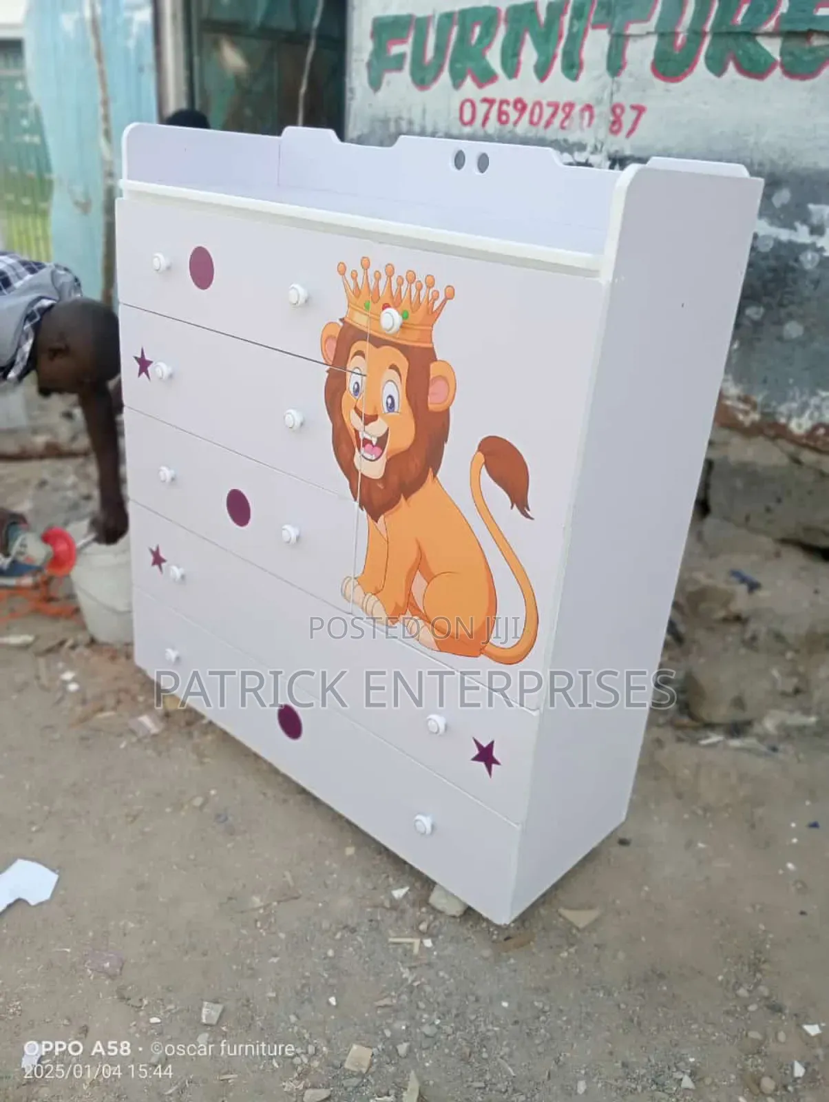 Modern MDF Baby Chest Of Drawers 4 By 4 Fitt