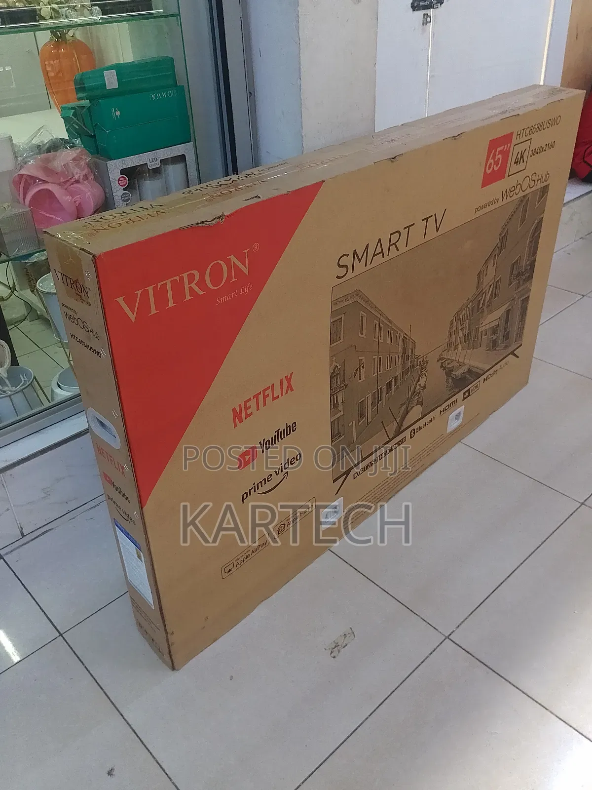 Vitron 65" Uhd Smart Tv,Web Os Netflix, Prime Video