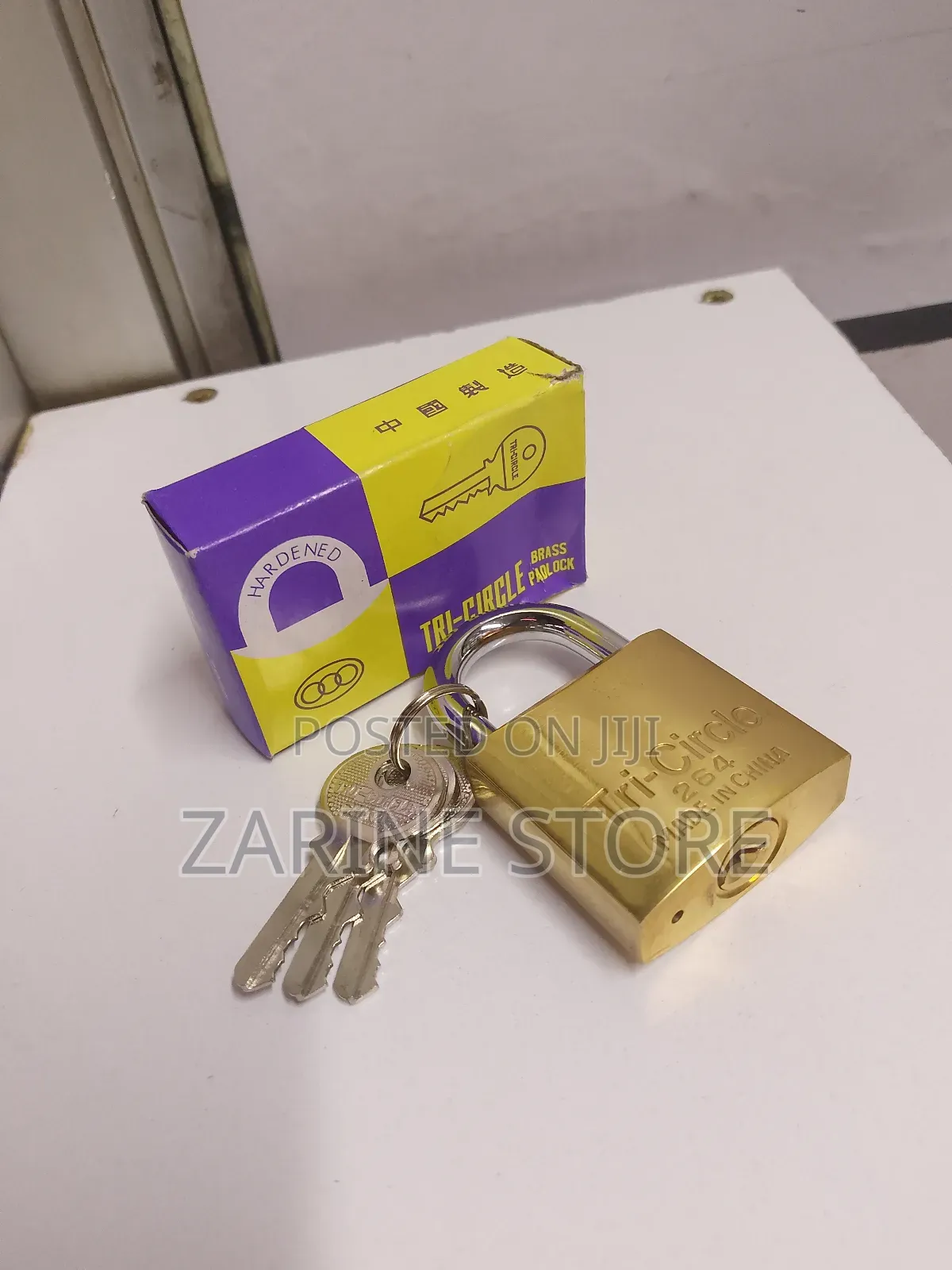 38mm Original Tri-Circle Padlock Made of Hardened Steel